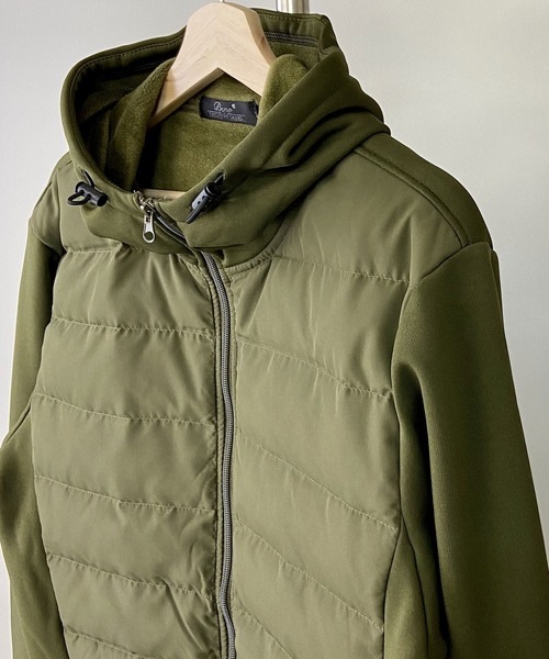 Beno(ビーノ)の「インナーダウン アクティビカル フロントダウン フルジップ パーカー(ダウンジャケット/コート・メンズ・ブラック/ネイビー/ベージュ/カーキ/カモフラージュ/チャコールグレー/ライトグレー・M/L/LL)」の8枚目の写真