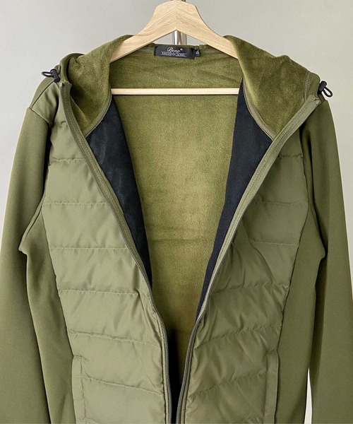 Beno(ビーノ)の「インナーダウン アクティビカル フロントダウン フルジップ パーカー(ダウンジャケット/コート・メンズ・ブラック/ネイビー/ベージュ/カーキ/カモフラージュ/チャコールグレー/ライトグレー・M/L/LL)」の9枚目の写真