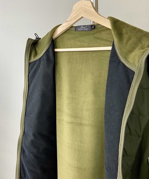 Beno(ビーノ)の「インナーダウン アクティビカル フロントダウン フルジップ パーカー(ダウンジャケット/コート・メンズ・ブラック/ネイビー/ベージュ/カーキ/カモフラージュ/チャコールグレー/ライトグレー・M/L/LL)」の11枚目の写真