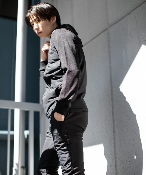 Beno(ビーノ)の「インナーダウン アクティビカル フロントダウン フルジップ パーカー(ダウンジャケット/コート・メンズ・ブラック/ネイビー/ベージュ/カーキ/カモフラージュ/チャコールグレー/ライトグレー・M/L/LL)」の19枚目の写真