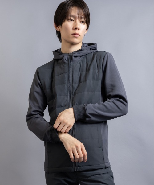 Beno(ビーノ)の「インナーダウン アクティビカル フロントダウン フルジップ パーカー(ダウンジャケット/コート・メンズ・ブラック/ネイビー/ベージュ/カーキ/カモフラージュ/チャコールグレー/ライトグレー・M/L/LL)」の22枚目の写真