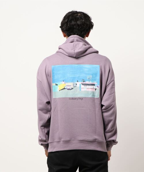 BACK NUMBER(バックナンバー)の「【BACK NUMBER】イラストプリントパーカー(パーカー・メンズ・パープル/ホワイト/グレー・L/M/XL)」の5枚目の写真