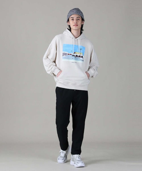 BACK NUMBER(バックナンバー)の「【BACK NUMBER】イラストプリントパーカー(パーカー・メンズ・パープル/ホワイト/グレー・L/M/XL)」の8枚目の写真