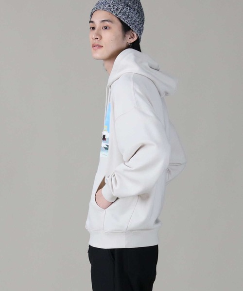 BACK NUMBER(バックナンバー)の「【BACK NUMBER】イラストプリントパーカー(パーカー・メンズ・パープル/ホワイト/グレー・L/M/XL)」の11枚目の写真