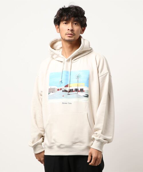 BACK NUMBER(バックナンバー)の「【BACK NUMBER】イラストプリントパーカー(パーカー・メンズ・パープル/ホワイト/グレー・L/M/XL)」の13枚目の写真