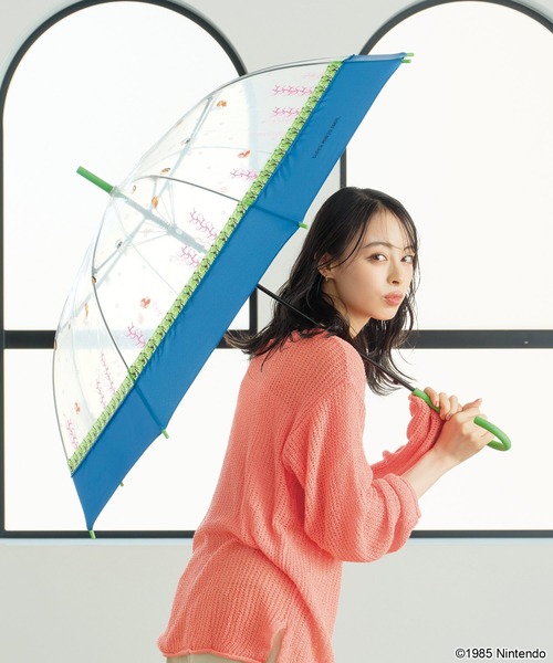 Wpc.（ダブリュピーシー）の「［ビニール傘］スーパーマリオブラザーズ 雨傘 長傘 Wpc.（長傘・レディース・ブラウン/サックスブルー/ネイビー/ブルー・FREE）」の20枚目の写真