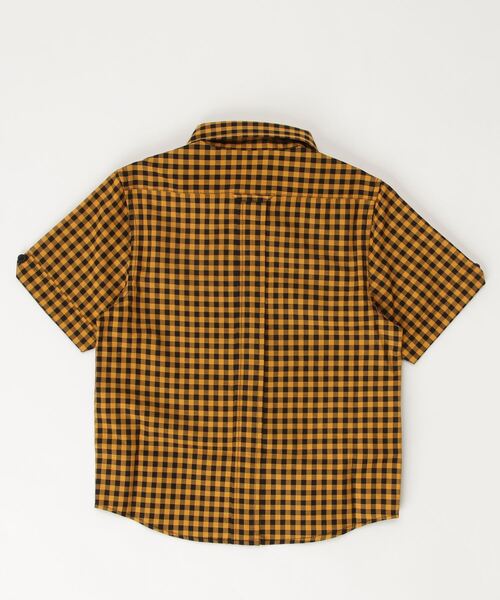 FRED PERRY（フレッドペリー）の「Gingham Short Sleeve Shirt（シャツ/ブラウス・キッズ・ゴールド・6-7/4-5/8-9/2-3）」の2枚目の写真