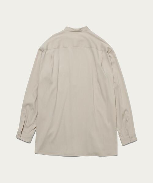 UNITED ARROWS（ユナイテッドアローズ）の「＜UNITED ARROWS＞ ツイル バンドカラー ビッグ プルオーバー（シャツ/ブラウス・メンズ・グレー/ベージュ・S/L/M/XL）」の9枚目の写真