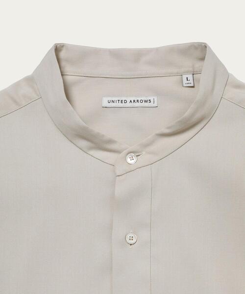 UNITED ARROWS（ユナイテッドアローズ）の「＜UNITED ARROWS＞ ツイル バンドカラー ビッグ プルオーバー（シャツ/ブラウス・メンズ・グレー/ベージュ・S/L/M/XL）」の10枚目の写真