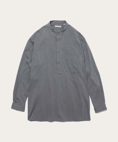UNITED ARROWS（ユナイテッドアローズ）の「＜UNITED ARROWS＞ ツイル バンドカラー ビッグ プルオーバー（シャツ/ブラウス・メンズ・グレー/ベージュ・S/L/M/XL）」の13枚目の写真
