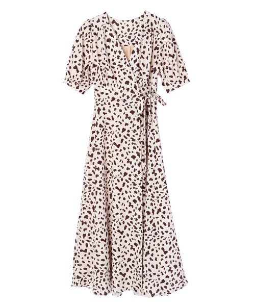 新品 DURAS フラワーラップコンビネゾン 花柄 ワンピース デュラス 正規品 ⭐️A1484⭐️ DURAS ♥ 花柄 フラワー ラップ フリル