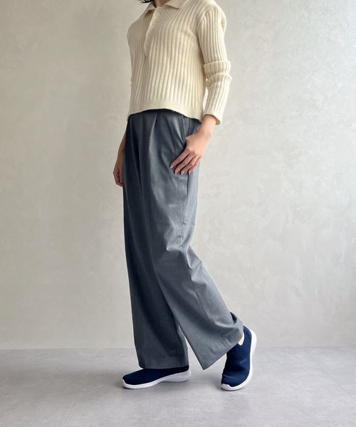 ORTR（オーアールティーアール）の「軽量 ニット スニーカー /OT3709（スニーカー・レディース・ピンク/ブラック/ホワイト/グレー/パープル/ネイビー/ブラック×ブラック/ベージュ/ブルー・35/36/39/40/37/41/34/42/38）」の11枚目の写真