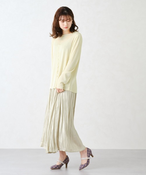 CONSCIOUS DAY（コンシャスデイ）の「メローリブカットソー/CD1001（Tシャツ/カットソー・レディース・ホワイト/グレー/ブラック・ﾌﾘ-）」の7枚目の写真