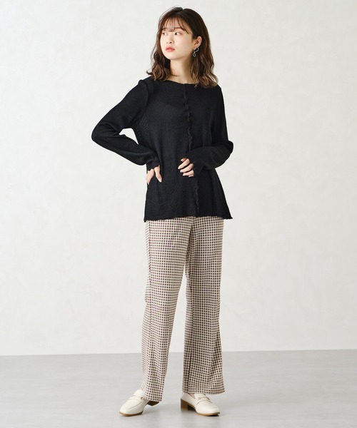 CONSCIOUS DAY（コンシャスデイ）の「メローリブカットソー/CD1001（Tシャツ/カットソー・レディース・ホワイト/グレー/ブラック・ﾌﾘ-）」の9枚目の写真