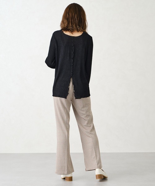 CONSCIOUS DAY（コンシャスデイ）の「メローリブカットソー/CD1001（Tシャツ/カットソー・レディース・ホワイト/グレー/ブラック・ﾌﾘ-）」の12枚目の写真