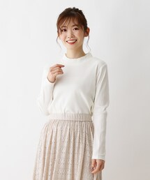 SHOO・LA・RUE | 【S-3L】モックネックテレコジャージカットソー(Tシャツ/カットソー)