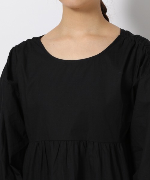 Me%(ミィパーセント)の「バックリボンティアードワンピース(ワンピース・レディース・アイボリー/ブラック・FREE)」の10枚目の写真