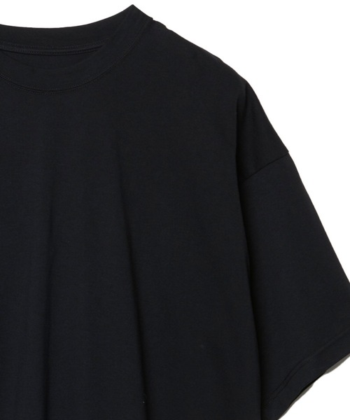 Milok(ミロック)の「EXTRA STAPLE COTTON SHORT SLEEVE TEE(Tシャツ/カットソー・メンズ・ブラック/ブルー・46/48/44)」の3枚目の写真