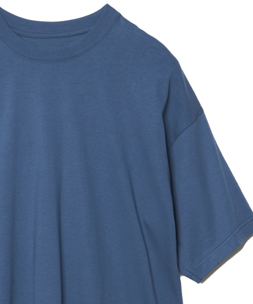 Milok(ミロック)の「EXTRA STAPLE COTTON SHORT SLEEVE TEE(Tシャツ/カットソー・メンズ・ブラック/ブルー・46/48/44)」の5枚目の写真