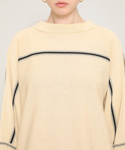 TAN(タン)の「【TAN(タン)】チェックラインブラウス/CHECKED&LINE BLOUSE(シャツ/ブラウス・レディース・キャメル/レッド・FREE)」の10枚目の写真