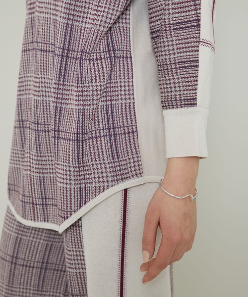 TAN(タン)の「【TAN(タン)】チェックラインブラウス/CHECKED&LINE BLOUSE(シャツ/ブラウス・レディース・キャメル/レッド・FREE)」の21枚目の写真