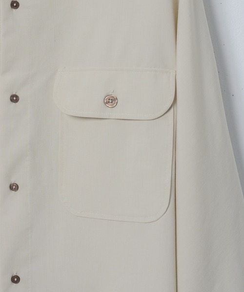 melt.（メルト）の「melt. - ドレープCPOドルマンオーバーシャツ（シャツ/ブラウス・メンズ・ブラック/ライトベージュ・SMALL/MEDIUM/LARGE）」の21枚目の写真