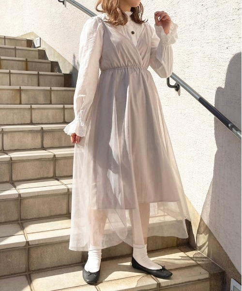 セール チュールサテンワンピース Zozotown限定アイテム 3ap ワンピース Apres Jour アプレジュール のファッション通販 Zozotown