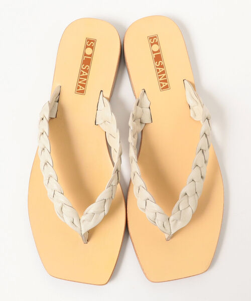 Ray BEAMS(レイビームス)の「SOL SANA / Lotus Slide サンダル(サンダル・レディース・オフホワイト/ブラック・37/38/36/39/35)」の8枚目の写真