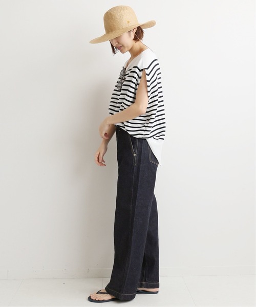 IENA イエナ ソフトバギーデニムパンツ ブルー T38 ウエストM 日本製 IENA(イエナ)の「<<追加2>>ソフトバギーデニムパンツ◇」 - PARTE