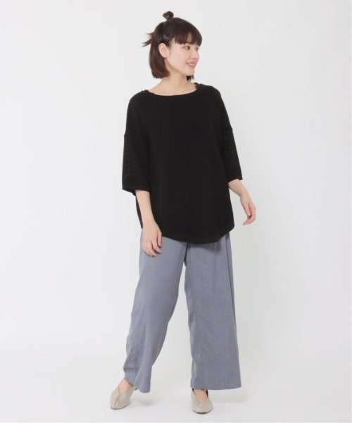 LBC(エルビーシー)の「ラーベン編みバックボタンプルオーバー(ニット/セーター・レディース・ブラック/ベージュ/オフホワイト・M)」の16枚目の写真