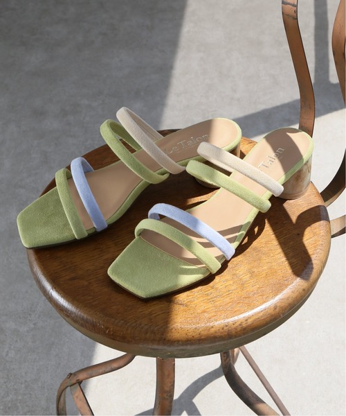 LE TALON（ルタロン）の「4.5cmマルチストラップサンダル◆（サンダル・レディース・アイボリー/ブラウン/アーミー・SMALL/MEDIUM/LARGE/X-LARGE）」の3枚目の写真