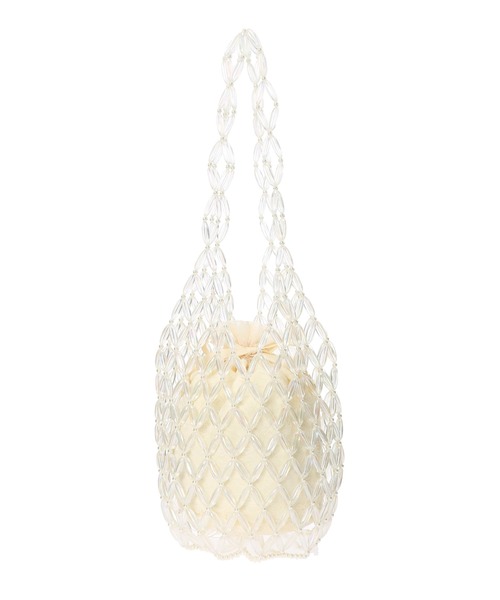 Honey Salon(ハニーサロン)の「ビーズバッグ(ハンドバッグ・レディース・ライトブルー/クリア・FREE)」の9枚目の写真