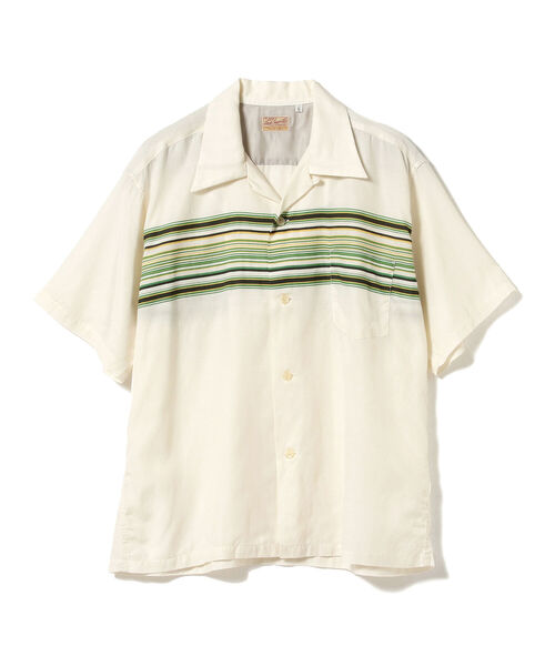 STYLE EYES(スタイルアイズ)の「STYLE EYES / MULTI BORDER マルチボーダー 半袖オープンカラーシャツ<MEN>(シャツ/ブラウス・メンズ・オフホワイト・X-LARGE/LARGE)」の7枚目の写真