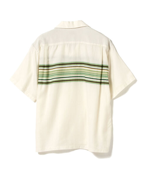STYLE EYES(スタイルアイズ)の「STYLE EYES / MULTI BORDER マルチボーダー 半袖オープンカラーシャツ<MEN>(シャツ/ブラウス・メンズ・オフホワイト・X-LARGE/LARGE)」の3枚目の写真