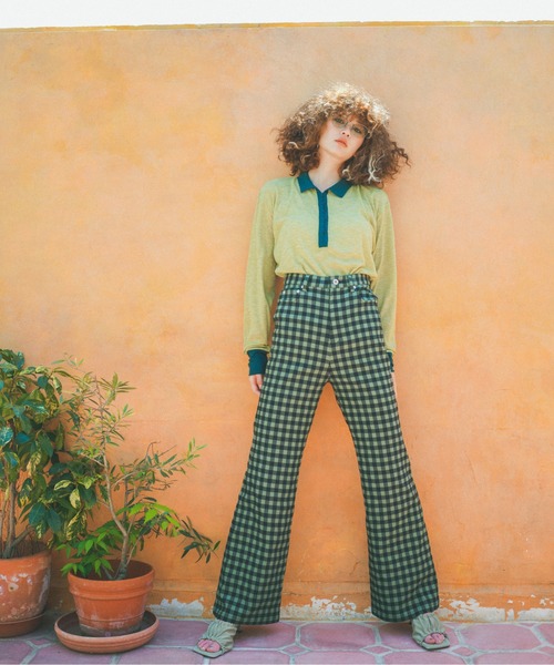 MATURED(マチュアード)の「【MATURED】Ginghamcheck Pants(ギンガムチェックパンツ)(その他パンツ・レディース・ブルー/ホワイト/グリーン・2/1)」の2枚目の写真