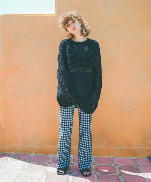 MATURED(マチュアード)の「【MATURED】Ginghamcheck Pants(ギンガムチェックパンツ)(その他パンツ・レディース・ブルー/ホワイト/グリーン・2/1)」の5枚目の写真