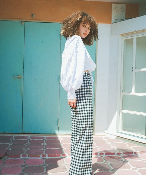 MATURED(マチュアード)の「【MATURED】Ginghamcheck Pants(ギンガムチェックパンツ)(その他パンツ・レディース・ブルー/ホワイト/グリーン・2/1)」の9枚目の写真