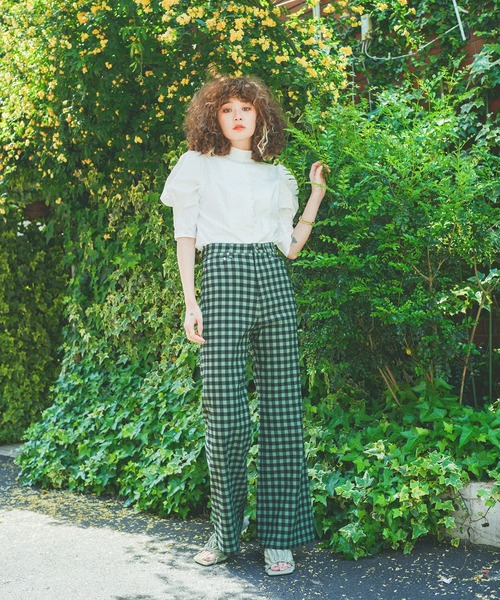 MATURED(マチュアード)の「【MATURED】Ginghamcheck Pants(ギンガムチェックパンツ)(その他パンツ・レディース・ブルー/ホワイト/グリーン・2/1)」の14枚目の写真