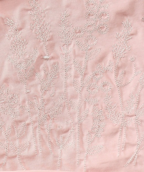 AS KNOW AS de base(アズノゥアズドゥバズ)の「咲いた咲いた切り替えプルオーバー(Tシャツ/カットソー・レディース・オフホワイト/ライトグリーン/ネイビー/ライトピンク・FREE)」の13枚目の写真