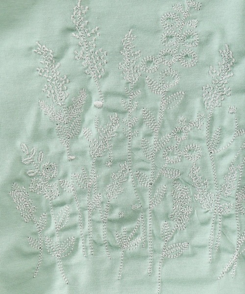 AS KNOW AS de base(アズノゥアズドゥバズ)の「咲いた咲いた切り替えプルオーバー(Tシャツ/カットソー・レディース・オフホワイト/ライトグリーン/ネイビー/ライトピンク・FREE)」の22枚目の写真