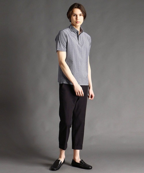 MONSIEUR NICOLE（ムッシュニコル）の「シャンブレーストレッチテーパードパンツ（その他パンツ・メンズ・グレー/ブラック・MEDIUM/LARGE/X-LARGE/SMALL）」の3枚目の写真