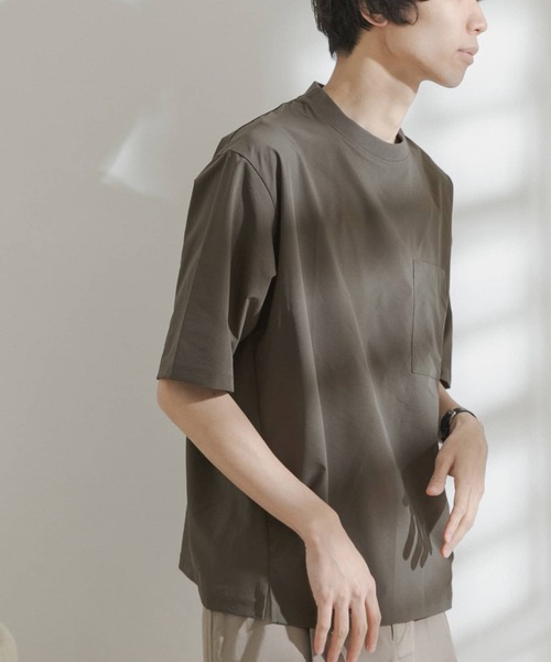 FORK&SPOON(フォークアンドスプーン)の「FORK&SPOON ストレッチイージーポケットTシャツ(Tシャツ/カットソー・メンズ・カーキ/ブラック・4/5)」の4枚目の写真