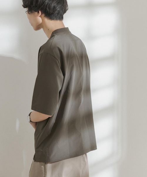 FORK&SPOON(フォークアンドスプーン)の「FORK&SPOON ストレッチイージーポケットTシャツ(Tシャツ/カットソー・メンズ・カーキ/ブラック・4/5)」の5枚目の写真