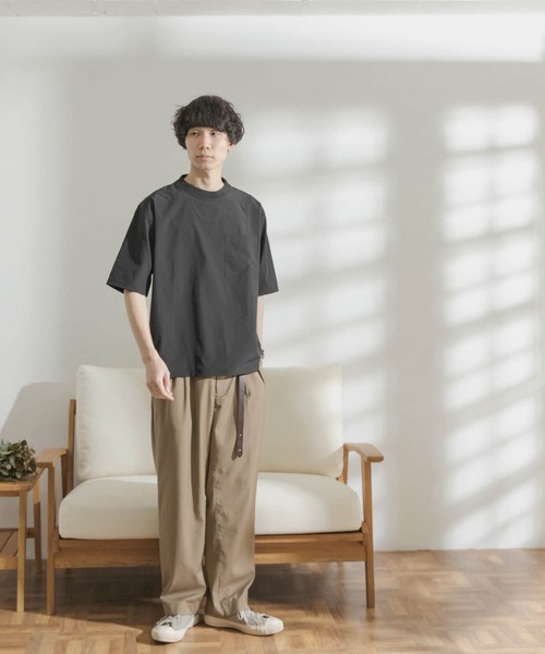 FORK&SPOON(フォークアンドスプーン)の「FORK&SPOON ストレッチイージーポケットTシャツ(Tシャツ/カットソー・メンズ・カーキ/ブラック・4/5)」の14枚目の写真