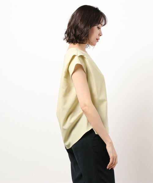 UNRELISH（アンレリッシュ）の「バックシャンサップブラウス（シャツ/ブラウス・レディース・モカ/グレー/イエロー・MEDIUM）」の4枚目の写真