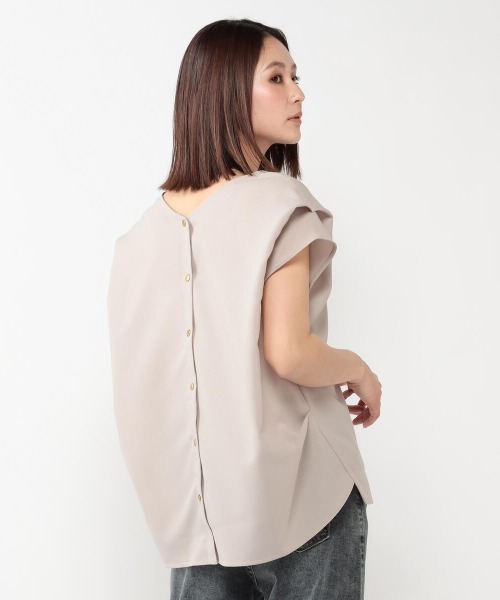 UNRELISH（アンレリッシュ）の「バックシャンサップブラウス（シャツ/ブラウス・レディース・モカ/グレー/イエロー・MEDIUM）」の2枚目の写真