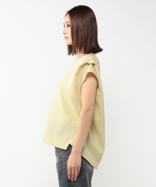 UNRELISH（アンレリッシュ）の「バックシャンサップブラウス（シャツ/ブラウス・レディース・モカ/グレー/イエロー・MEDIUM）」の9枚目の写真