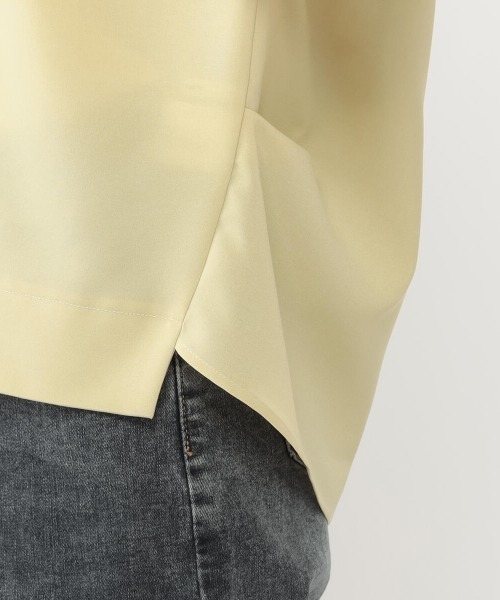 UNRELISH（アンレリッシュ）の「バックシャンサップブラウス（シャツ/ブラウス・レディース・モカ/グレー/イエロー・MEDIUM）」の14枚目の写真