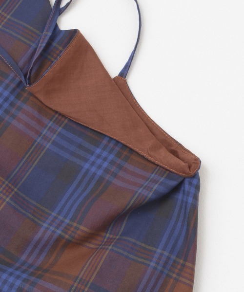 URBAN RESEARCH DOORS（アーバンリサーチドアーズ）の「チェックキャミソールワンピース(KIDS)（ワンピース・キッズ・ブルー系その他/イエロー系その他・105/120/135）」の13枚目の写真