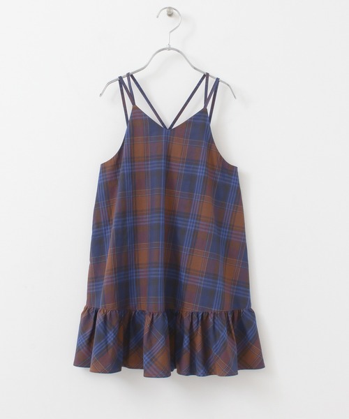 URBAN RESEARCH DOORS（アーバンリサーチドアーズ）の「チェックキャミソールワンピース(KIDS)（ワンピース・キッズ・ブルー系その他/イエロー系その他・105/120/135）」の11枚目の写真